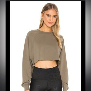 Alo yoga crop top sweatshirt XS